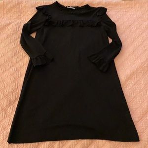 Zara Black Ruffle Dress